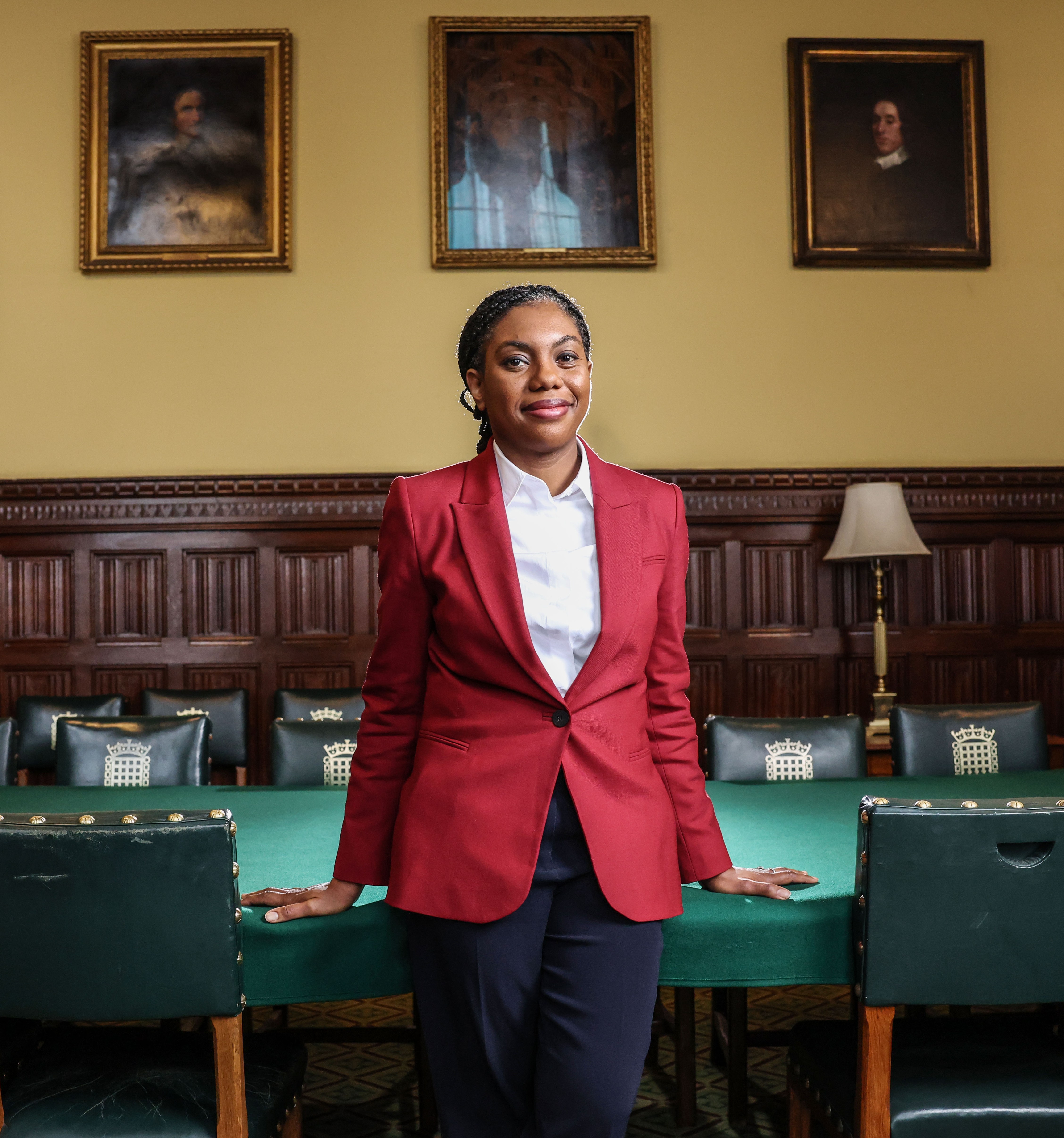 Kemi Badenoch at the Palace of Westminster.